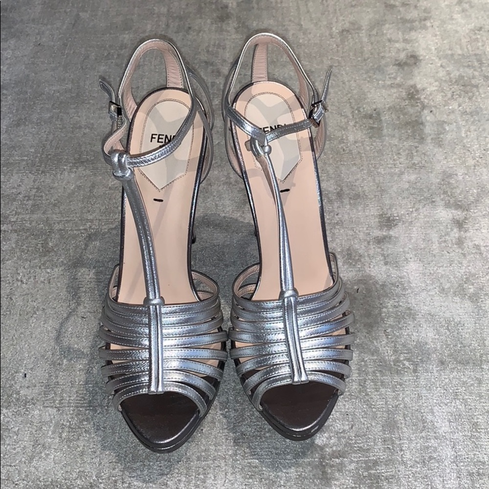 Fendi 'Favorite' T-Strap Platform Sandal